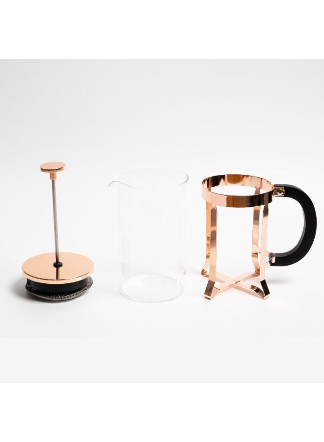 Luxury French Press Coffee Maker 600ml, Copper Finish Borosilicate Glass Coffee Press, Heat Resistant Teapot with Stainless Steel Plunger & Dual Filtration System, BPA-Free Manual Brewer for Coffee & Tea, Easy to Clean Cafetiere, Perfect Gift for Baristas & Coffee Lovers, Durable & Elegant Kitchen Accessory - Image 5